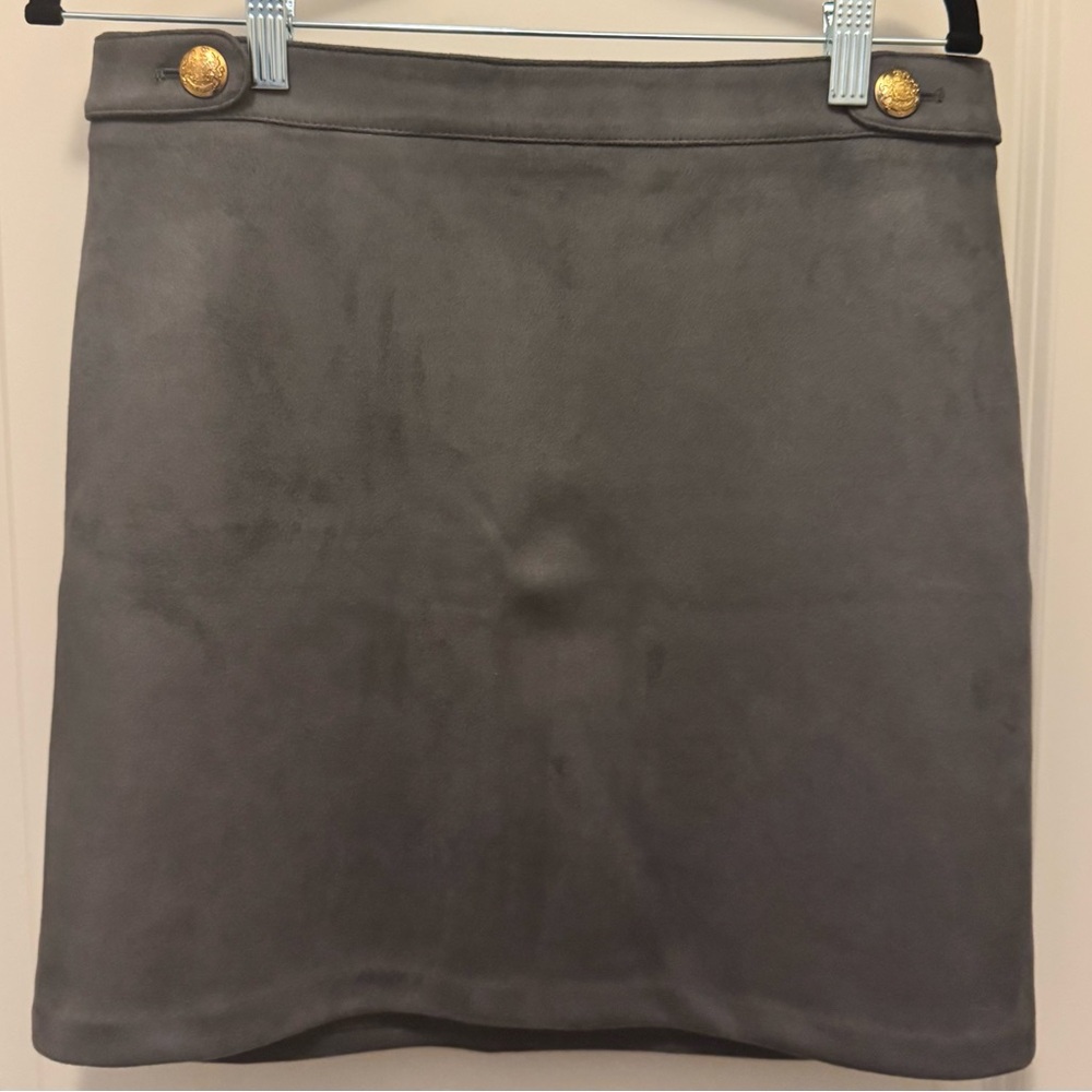 White House Black Market Gray Mini Skirt